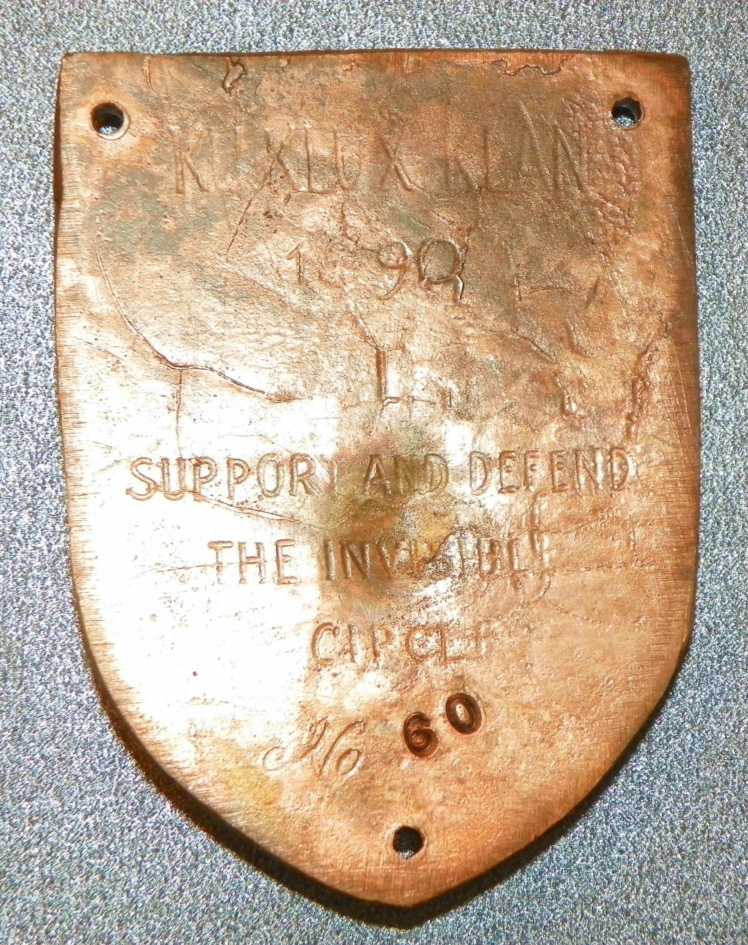 1890 saddlebag plate